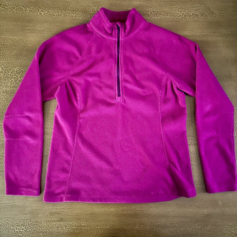 Eddie Bauer Pink Fleece Pullover - Size Large